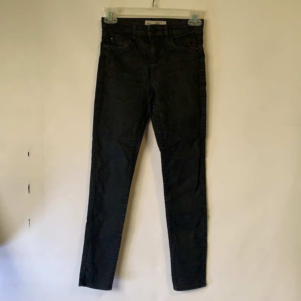 Nordstrom Topshop Moto Leigh Petite Black jeans